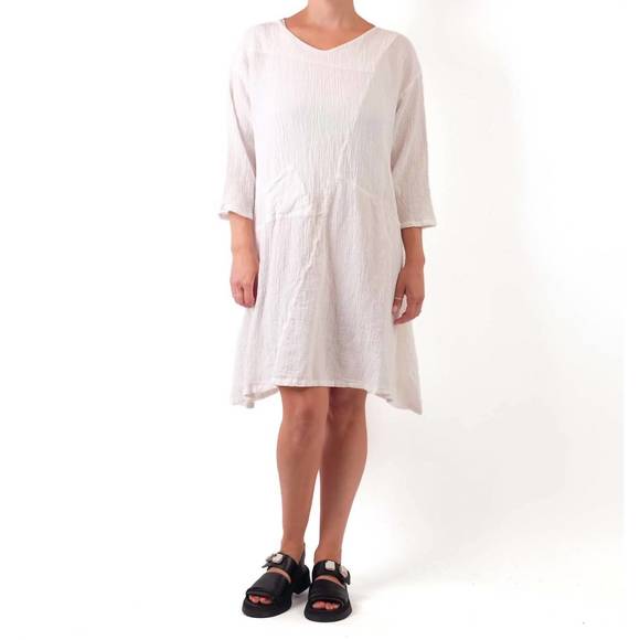 NEW CYNTHIA ASHBY lyle v-neck tunic in natural - Main Image